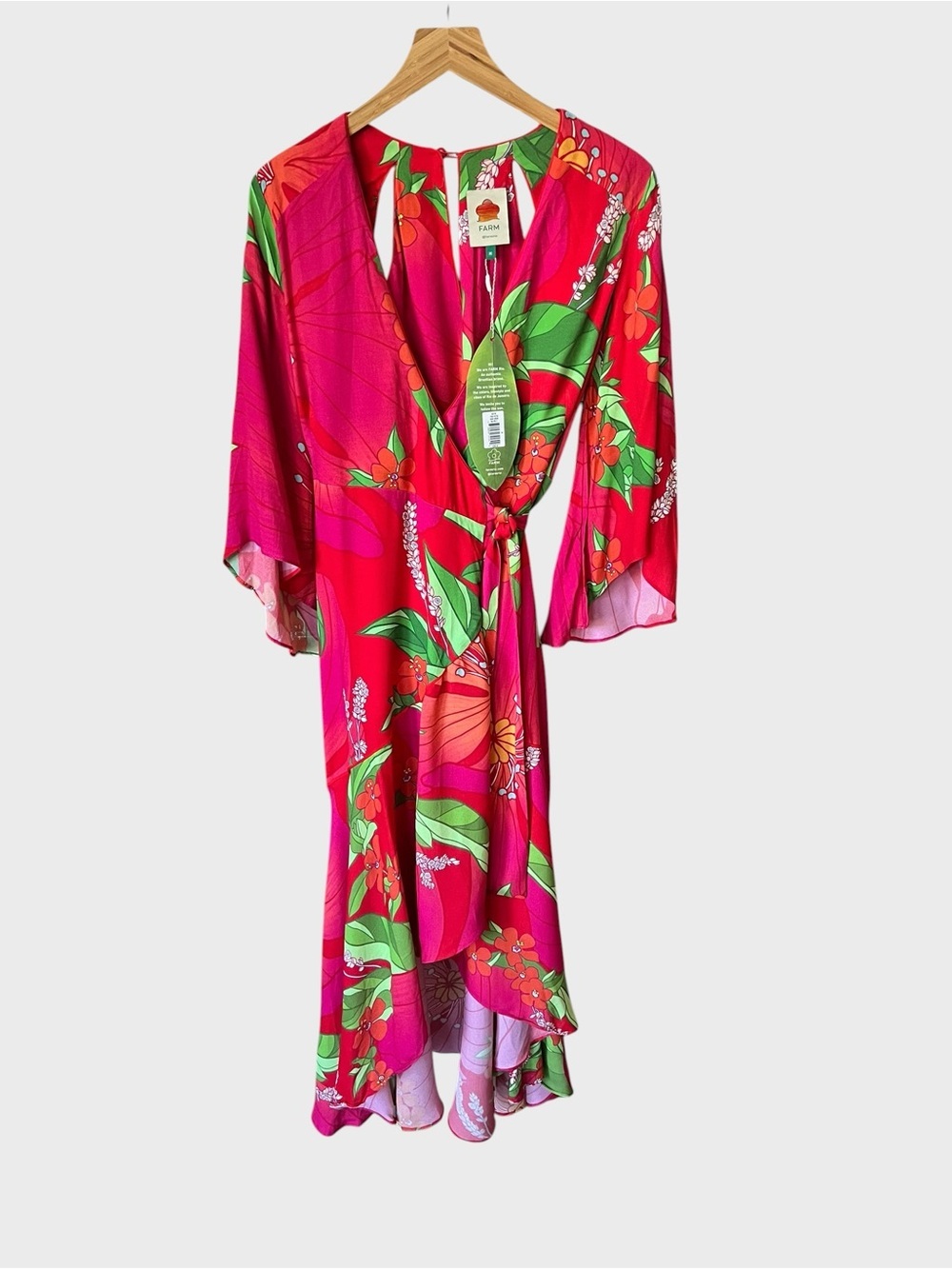 Farm Rio tropical Pink Floral Maxi Dress new with tag.